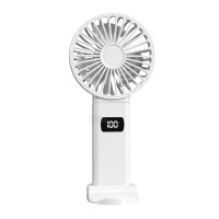 Вентилятор портативный (индикатор заряда, TypeC, 5 скоростей) 5 Вт белый