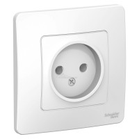 Розетка Blanca с/у 1м б/з 16А 250В белая