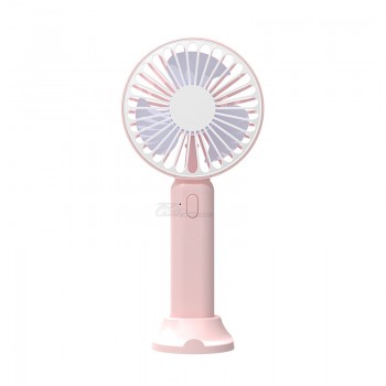 Вентилятор портативный (microUSB, 3 режима, 4,5 Вт) розовый