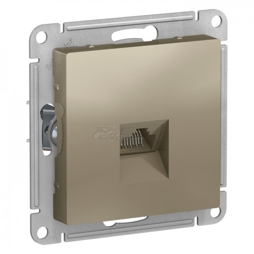 Розетка Atlasdesign RG45 5Е шампань