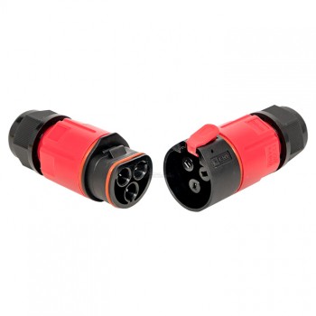 Соединитель-коннектор кабельный 3 PIN разъемный FreeTools IP68 EKF