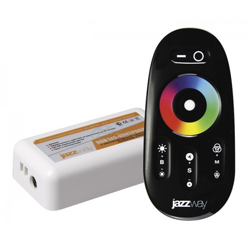 Контроллер ленты LED RGB 12-24v 216/432W PRC-4000HF черный Jazzway