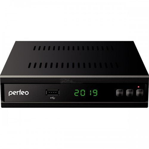 Цифровая приставка Perfeo MEDIUM DVB-T2/DVB-C DolbyDigital, 2 USB, IPTV, HDMI, обучаемый ПДУ