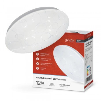 Светильник светодиодный DECO Орион 12Вт 230В 6500К 1080лм 210х65мм IN HOME
