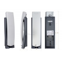 Трубка домофона VIZIT УКП-12 М серебристая