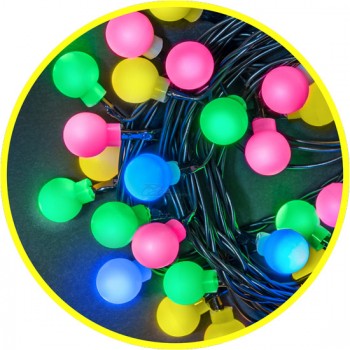 Гирлянда светодиодная Navigator нить шарики 7,9м 80LED 8 режимов IP20 RGB