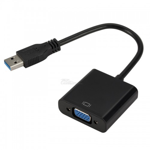 Конвертер USB 3.0 в VGA провод 15см (Windows 7/8/10)