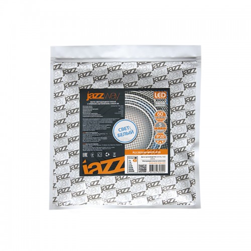 Лента LED 2835/120 White 6500K IP20 12w/м 2.5см Jazzway (м)