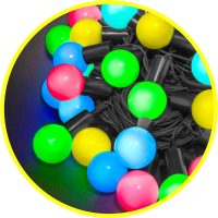 Гирлянда светодиодная Navigator нить шарики 8м 70LED 1 режим IP44 RGB