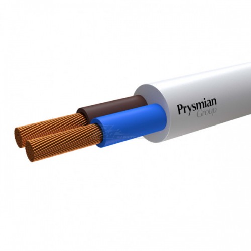 Провод ПВС 2х0,75 белый Prysmian ГОСТ+