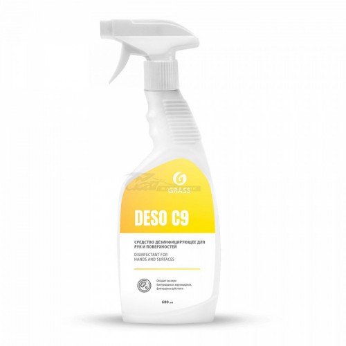 Средство дезинфицирующее на основе изопропилового спирта DESO C9 600мл курок Grass
