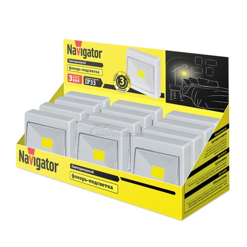 Фонарь "Выключатель" COB NPT-PL02 3Вт (12pack) Navigator