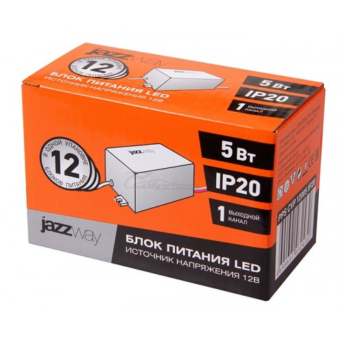 Блок питания импульсный (драйвер) 220В / 12v 0,4А = 5W PPS CVP12005 Jazzway