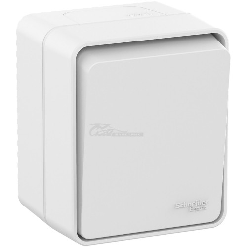 Выключатель Atlasdesign PROFI 1кл о/у белый 10А IP54