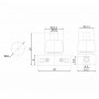Выключатель-кнопка для настольной лампы 250V 1А (2с) ON-OFF белая REXANT