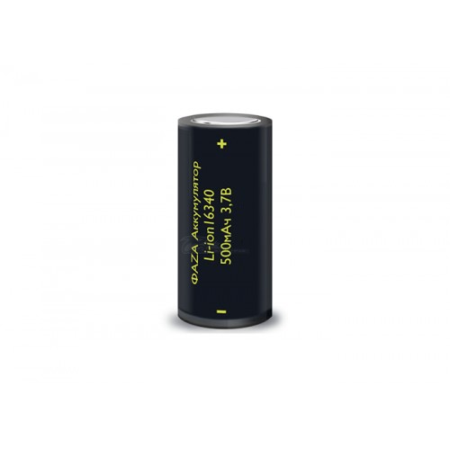 Аккумулятор Li-ion 16340 (123А) 3.7v 500mAh ФАZА Аккумулятор Li-ion 16340 (123А) 3.7v 500mAh ФАZА