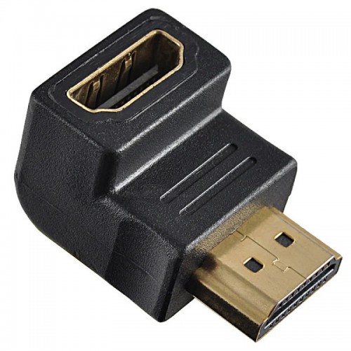 Переходник штекер HDMI - гнездо HDMI угловой Perfeo