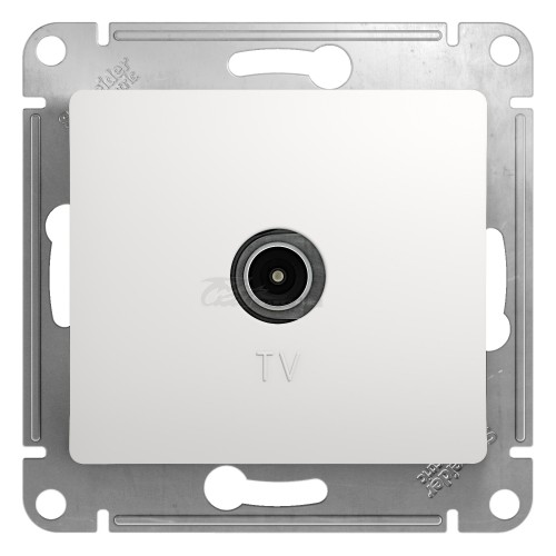 Розетка Glossa TV 4DB проходная бел GSL 000192