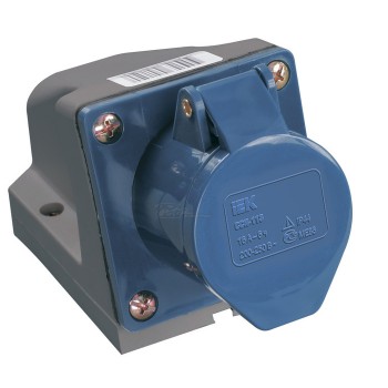 Розетка стационарная ССИ-123 2P+PE 220В 32А IP44 ИЭК