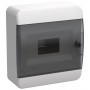 Корпус пластиковый ЩРН-П,8 модулей навесной черн. прозр. дверь IP41 TEKFOR IEK
