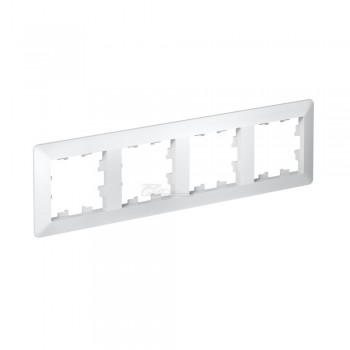 Рамка Atlasdesign Air 4м белый/дымчатый белый