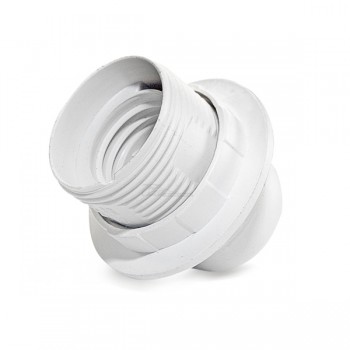 Патрон Е27 люстровый Universal термопластик белый 4A 250V