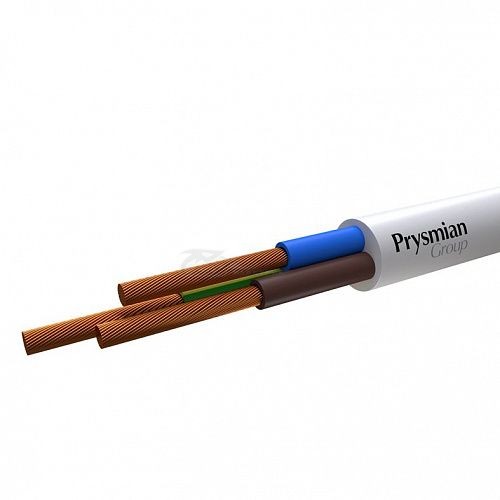 Провод ПВС 3x2,5 Prysmian БЕЛЫЙ ГОСТ+