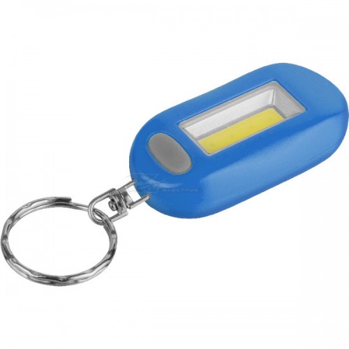 Фонарь Navigator брелок 1COB 1W 3режима синий 2*CR2032
