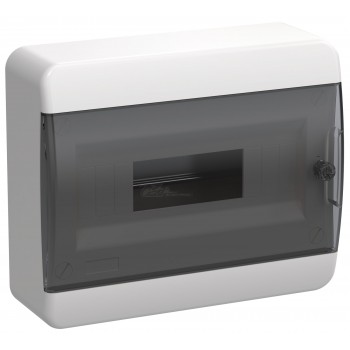 Корпус пластиковый ЩРН-П,12 модулей навесной черн. прозр. дверь IP41 TEKFOR IEK