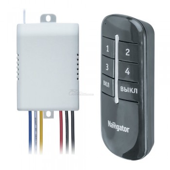 Выключатель ДУ с пультом 4*1000w Navigator