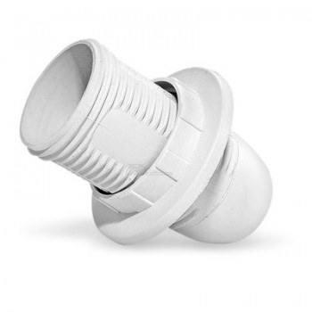 Патрон Е14 люстровый термопластик белый Universal (инд.упак)