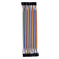 Перемычки 40шт д/макетных плат 30см F-F (гнездо-гнездо) 2,54мм