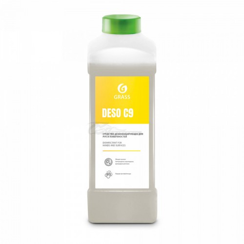 Средство дезинфицирующее на основе изопропилового спирта DESO C9 1л Grass
