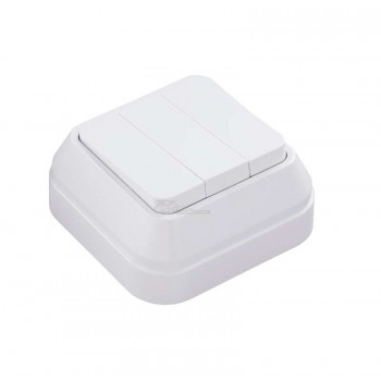 Выключатель 3кл о/п белый IP20 Makel