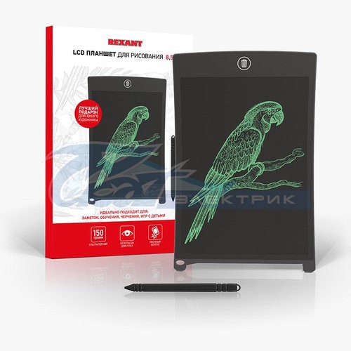 Планшет электронный для рисования 8,5" монохромный REXANT
