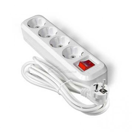 Удлинитель Universal S-304 4роз 2м с/з+вык 16А IP20 (ПВС 3*1)