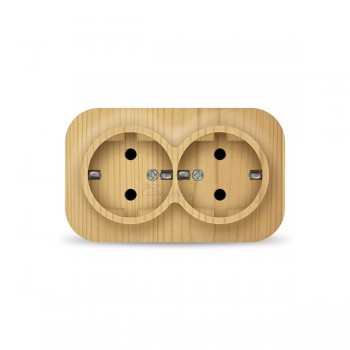 Розетка 2м о/п с/з 16А сосна Universal IONICH