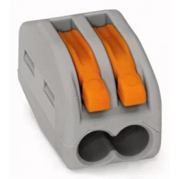 Клемма универсальная электромонтажная WAGO 222-412 2 контакта до 4мм²