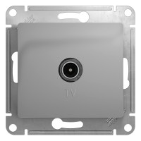 Розетка Glossa TV 1DB алюминий