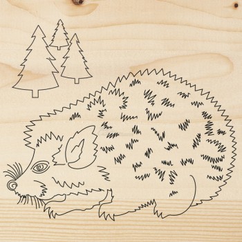 Доска для выжигания "Ёжик"