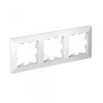 Рамка Atlasdesign Air 3м белый/дымчатый белый