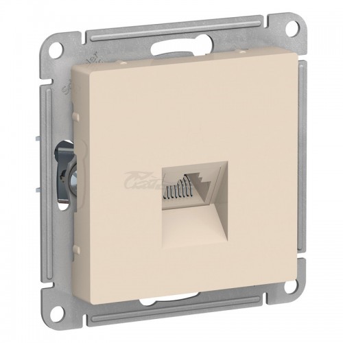 Розетка Atlasdesign RG45 5Е бежевая