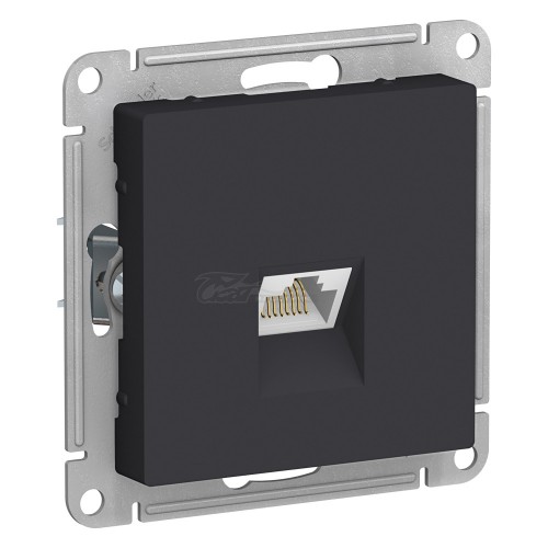Розетка Atlasdesign RG45 5Е карбон