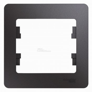 Рамка 1-местная графит Glossa
