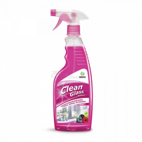 Чистящее средство для стекол и зеркал "Clean Glass" лесные ягоды (флакон 600мл с триггером)