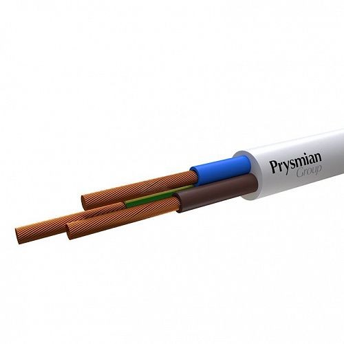 Провод ПВС 3x2,5 Prysmian БЕЛЫЙ ГОСТ+