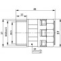 Муфта труба-коробка DN23, М25х1,5, полиамид, черный DKC