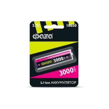 Аккумулятор Li-ion 18650 3.7v 3000mA*h ФАZA