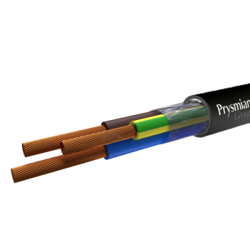 Провод ПВС 3x1,5 Prysmian ЧЕРНЫЙ ПЭТ-Пленка ГОСТ+