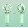Вентилятор портативный мини (microUSB, 3 режима, 4,5 Вт) голубой